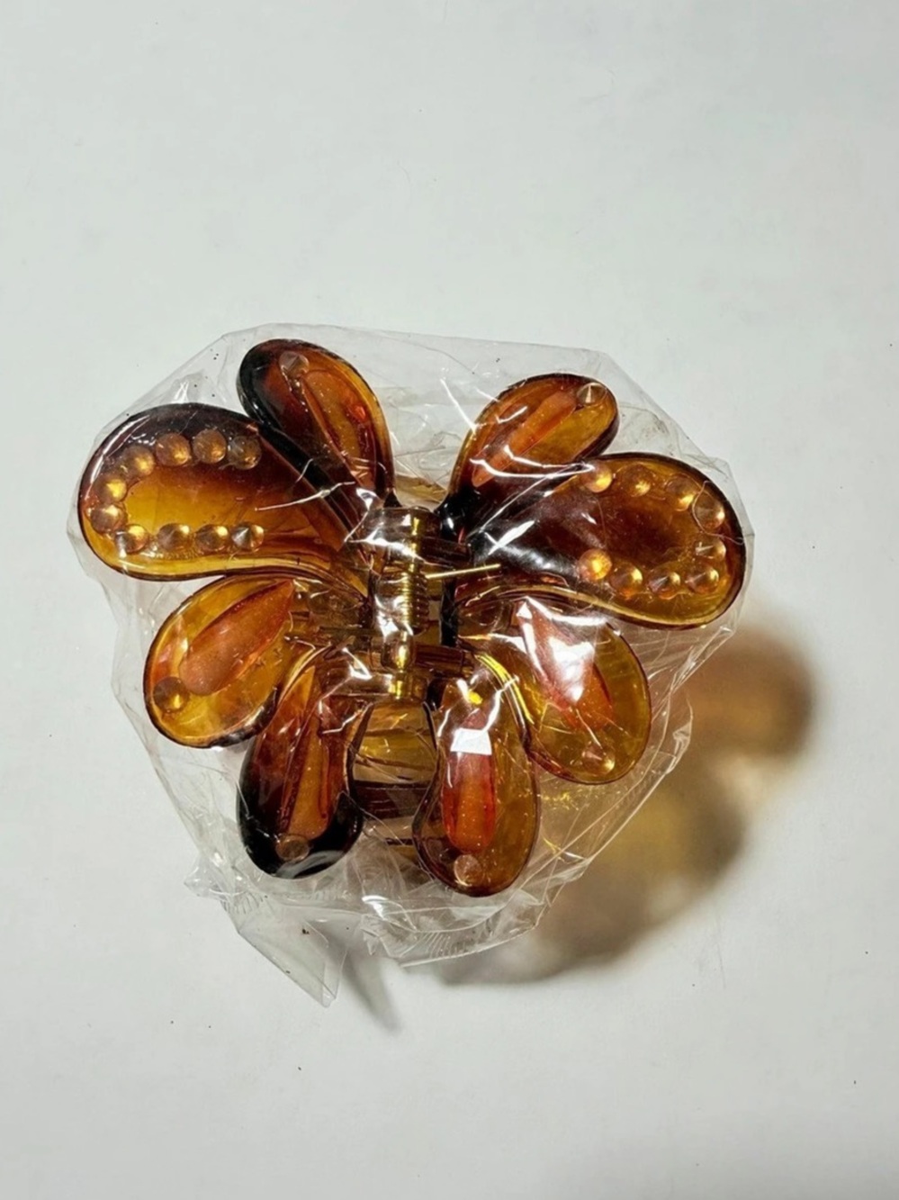 Brown Butterfly Hair Claw